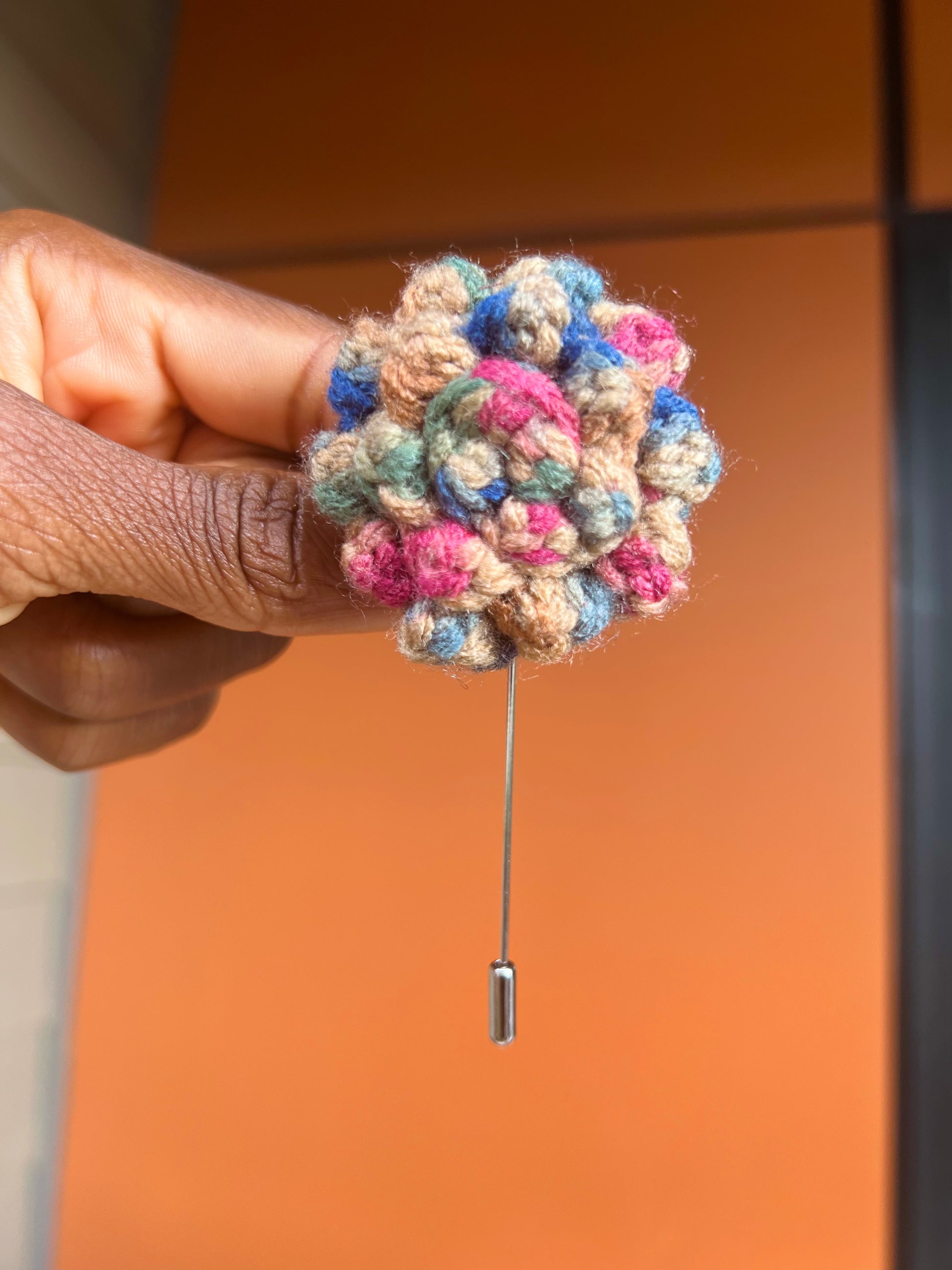Pins Made by Hand Crochet with Hanging Beads – Spirit of the Artisan